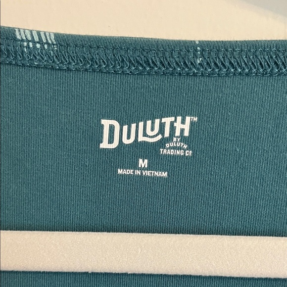 Duluth Trading Co Teal Patterned and Black Midi Dresses - Picture 2 of 6